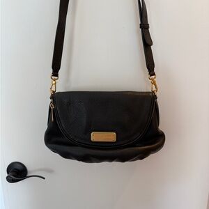 MARC JACOBS designer fold over classic Q Natasha Crossbody purse handbag